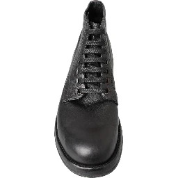 Black Horse Leather Perugino Boots