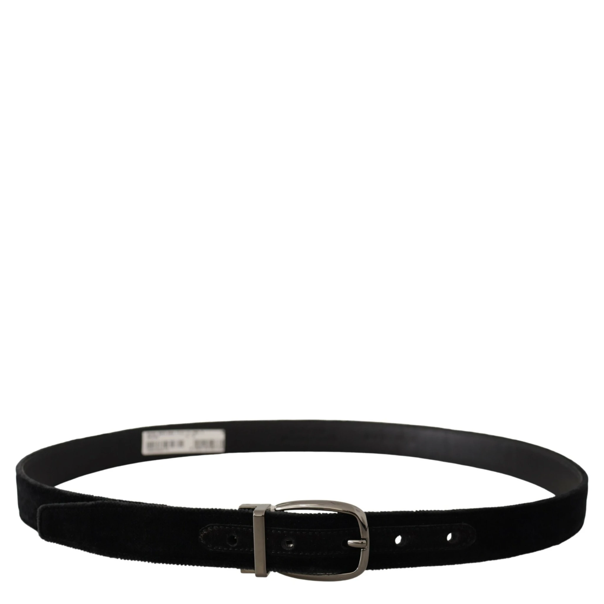 Black Velvet Classic Logo Engraved Metal Belt