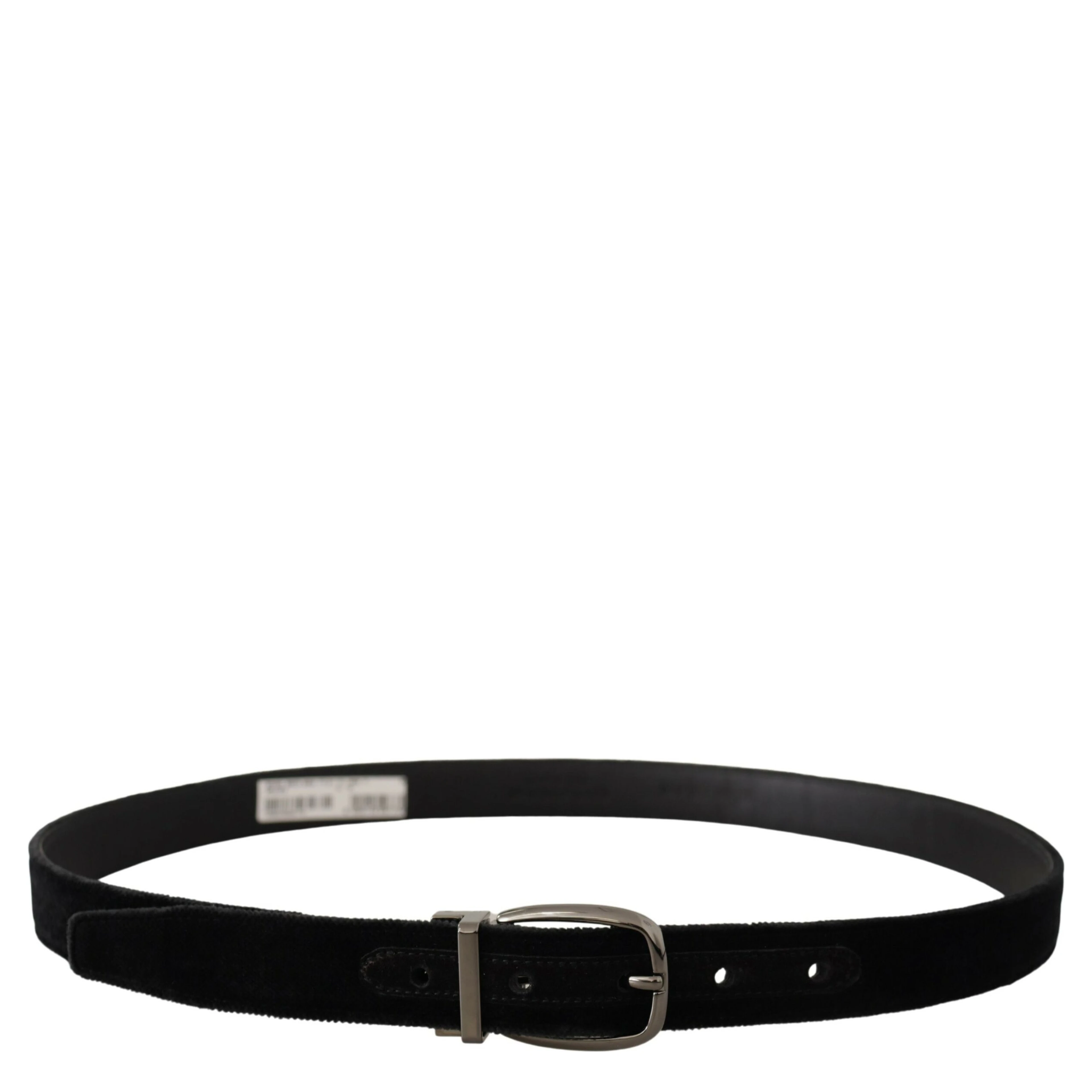 Black Velvet Classic Logo Engraved Metal Belt
