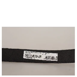 Black Velvet Classic Logo Engraved Metal Belt