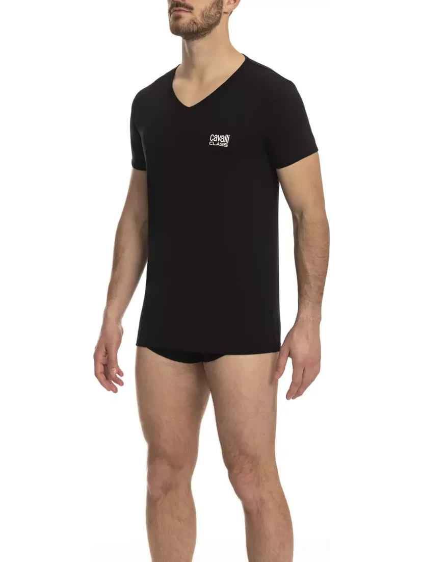 Black Cotton T-Shirt