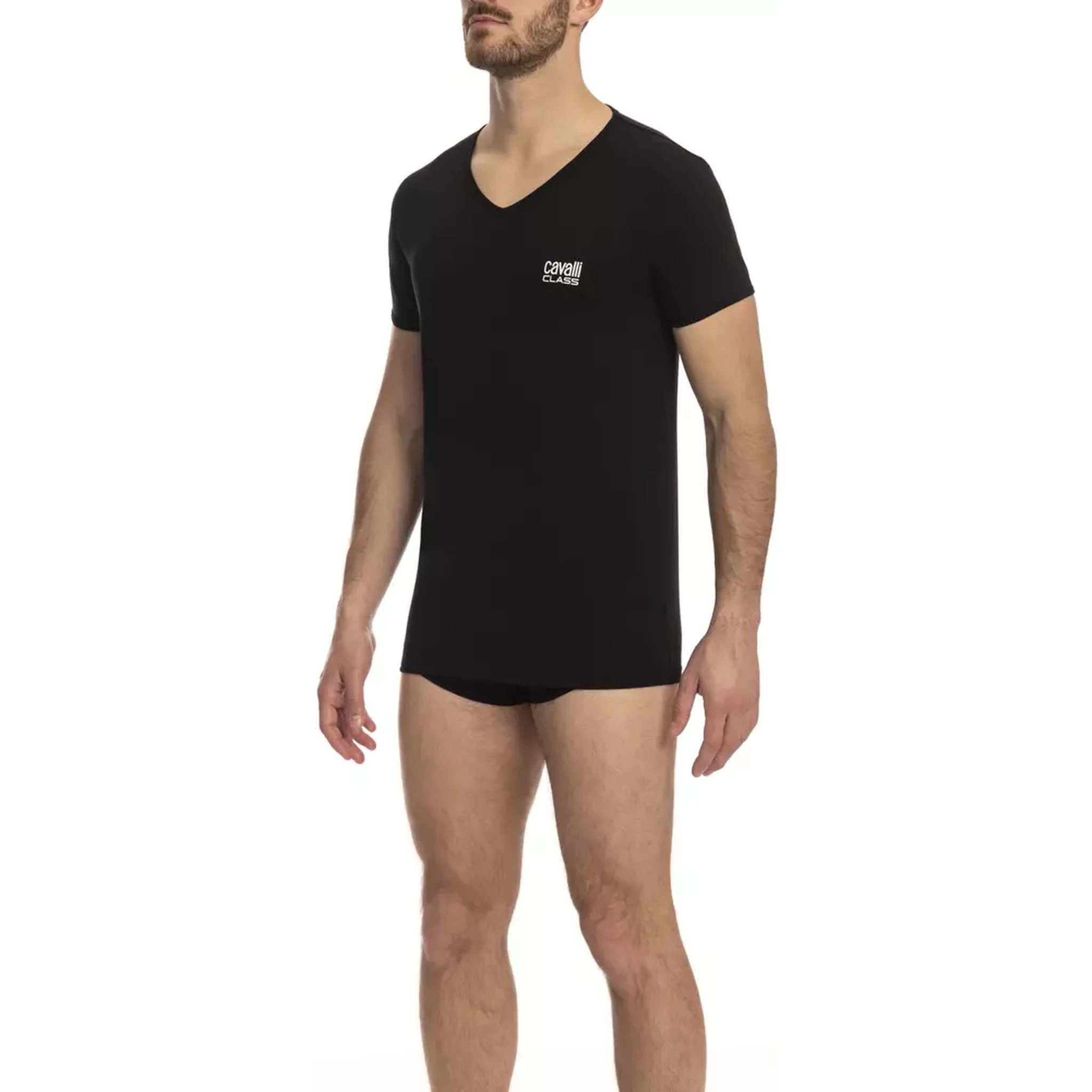 Black Cotton T-Shirt