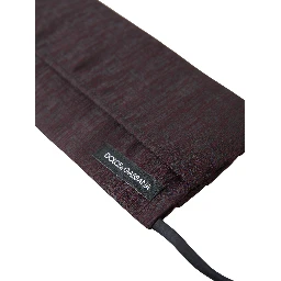 Maroon Pleated Elastic Ear Strap Face Mask