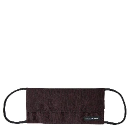 Maroon Pleated Elastic Ear Strap Face Mask