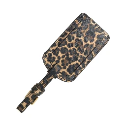 Multicolor Leopard Dauphine Leather DG Logo Luggage Tag
