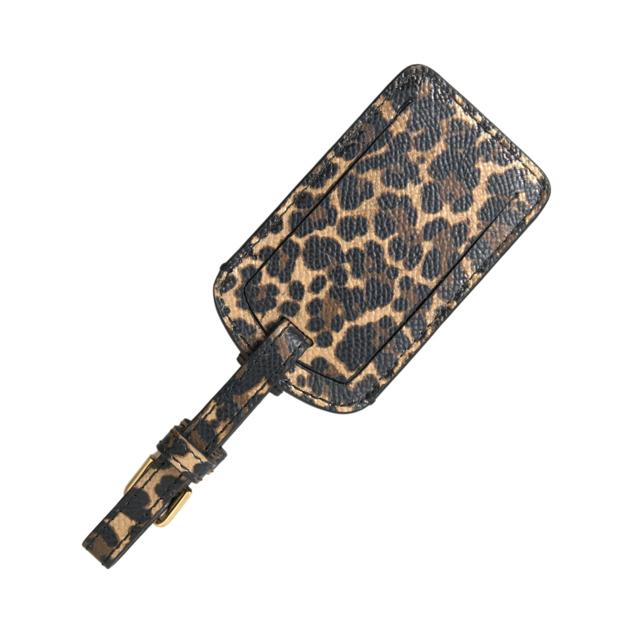 Multicolor Leopard Dauphine Leather DG Logo Luggage Tag