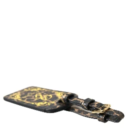 Multicolor Leopard Dauphine Leather DG Logo Luggage Tag