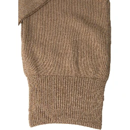 Brown Knitted Camel Wrap Shawl Foulard Scarf