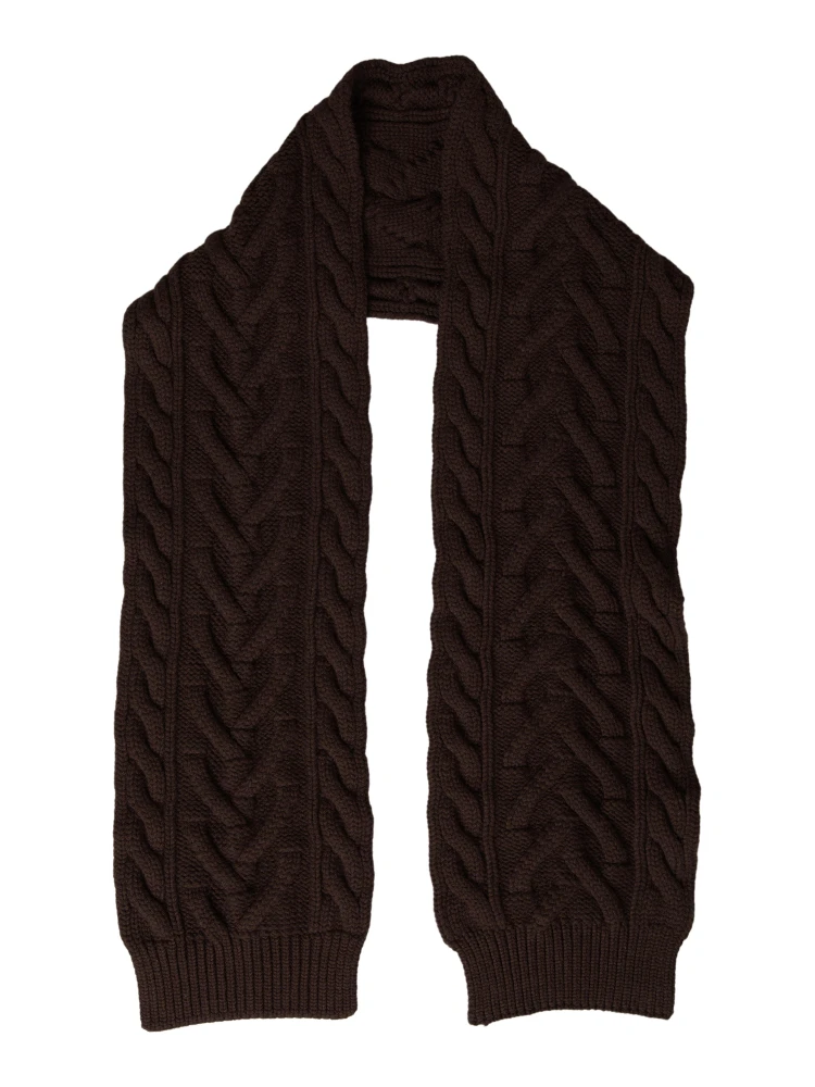 Brown Cashmere Knit Neck Wrap Shawl Scarf alternative