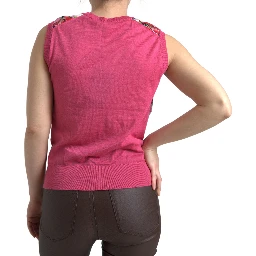 Multicolor Majolica Floral Crew Neck Tank Top