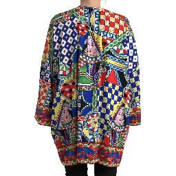 Multicolor Printed Long Sleeves Blouse Top