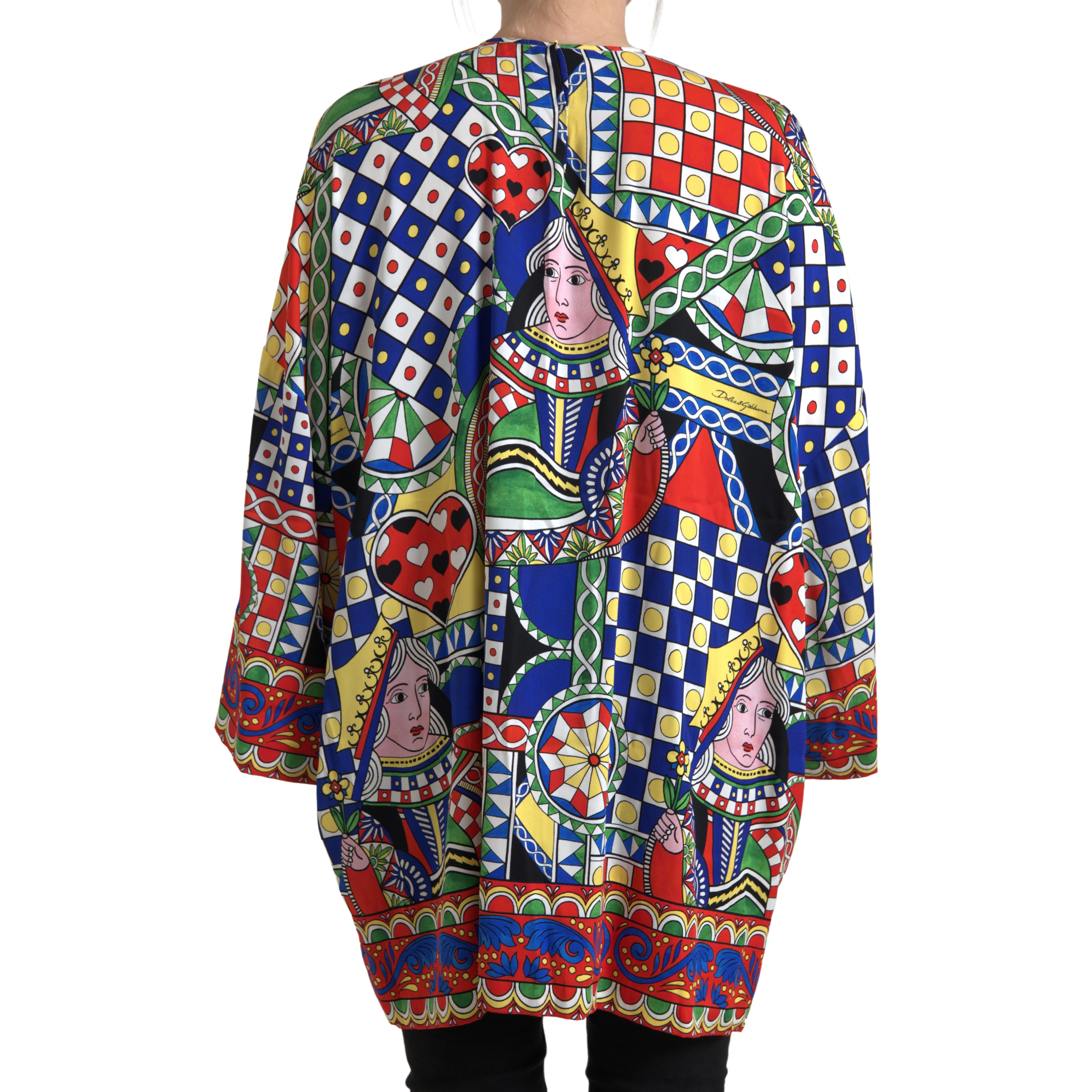 Multicolor Printed Long Sleeves Blouse Top