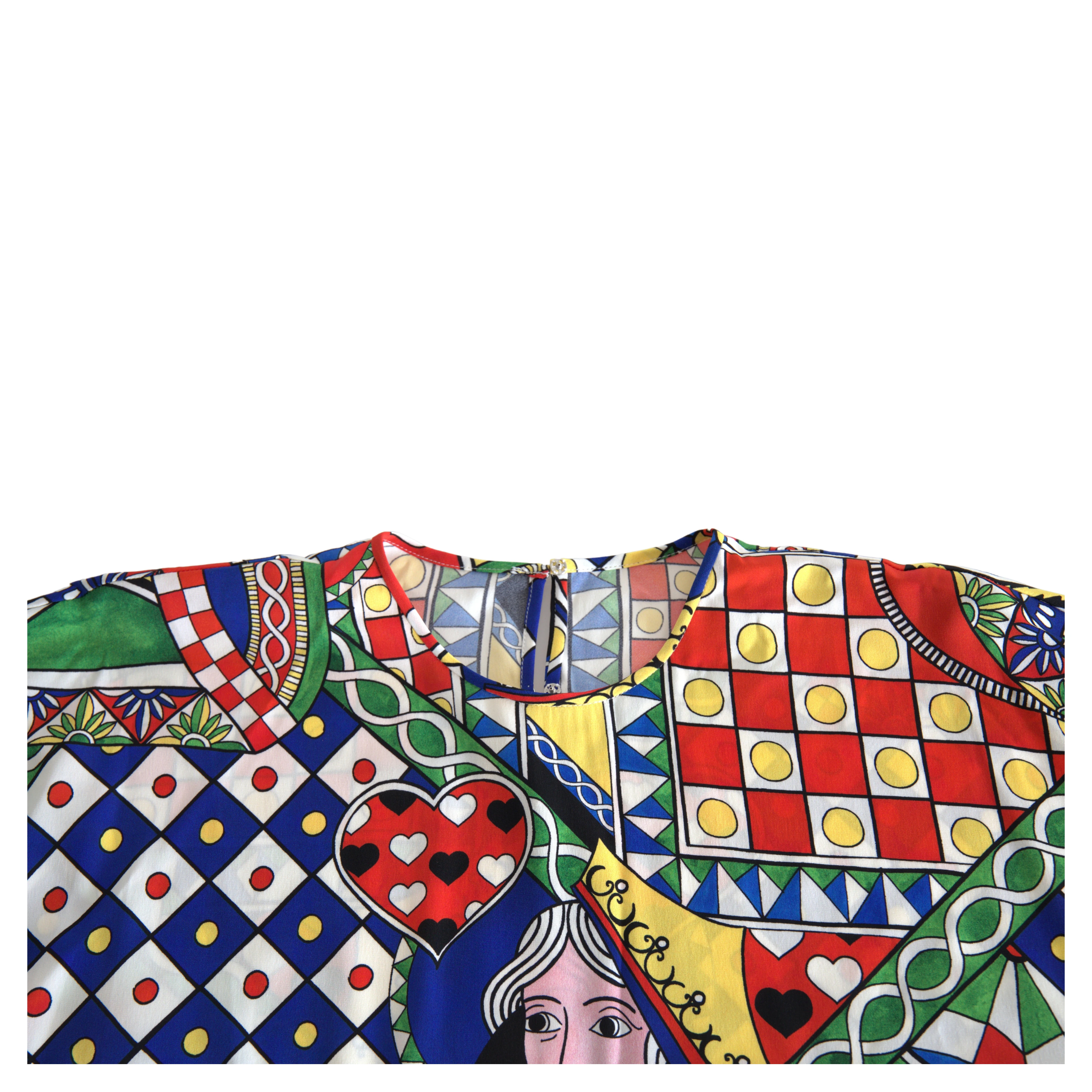 Multicolor Printed Long Sleeves Blouse Top