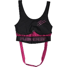 Black Fuchsia Logo Athlete Hannah Bra Underwear