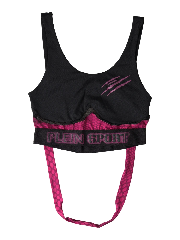 Black Fuchsia Logo Athlete Hannah Bra Underwear