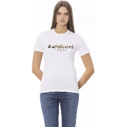 تي شيرت قطني أبيض