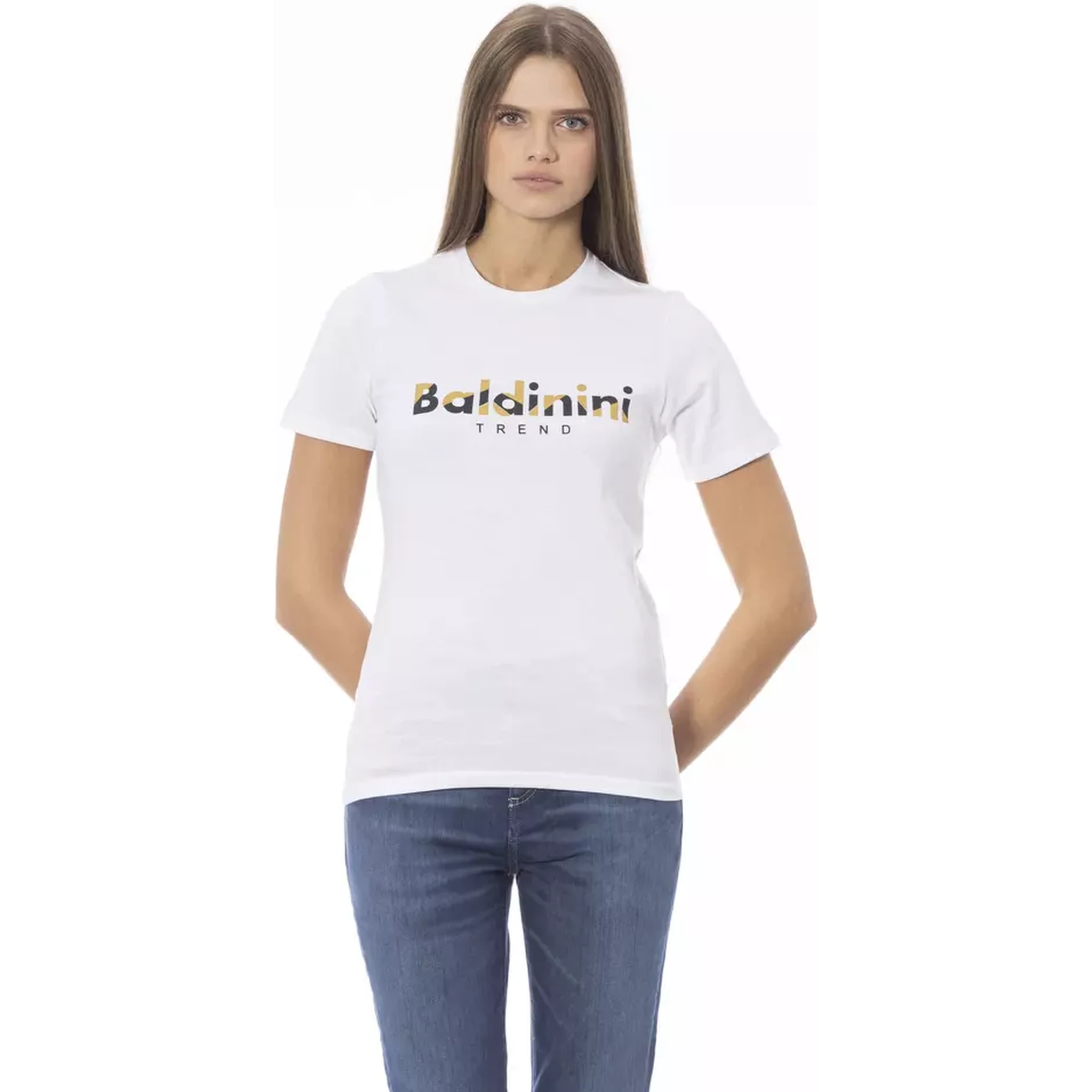 تي شيرت قطني أبيض