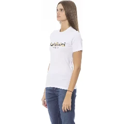 تي شيرت قطني أبيض