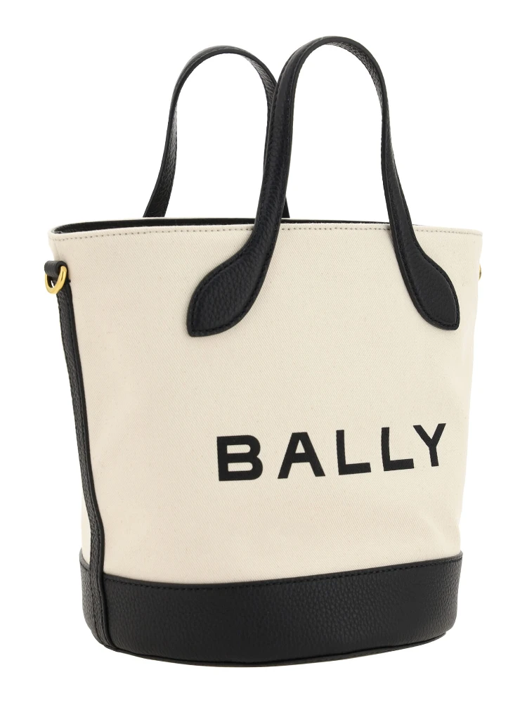 White and Black Leather Bucket Bag alternative