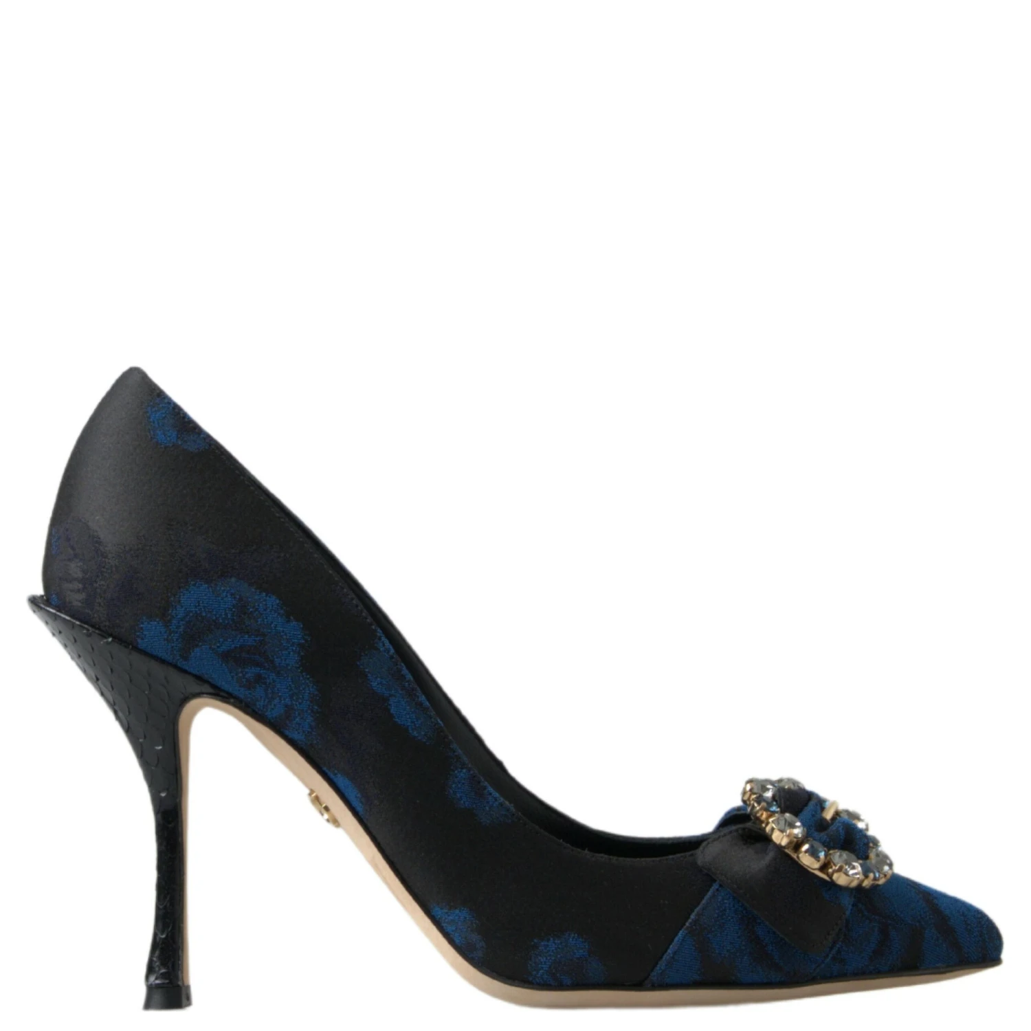 Blue Floral Ayers Crystal Pumps Shoes
