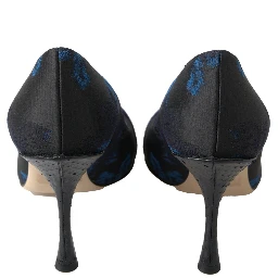 Blue Floral Ayers Crystal Pumps Shoes