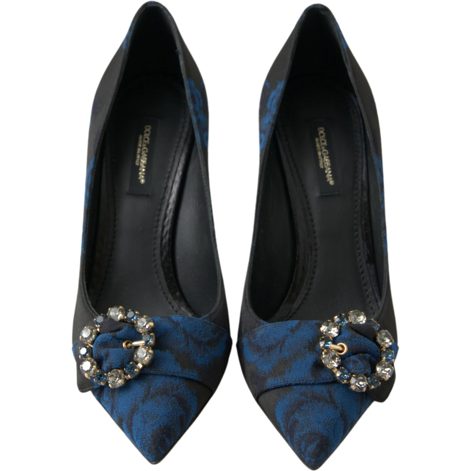 Blue Floral Ayers Crystal Pumps Shoes