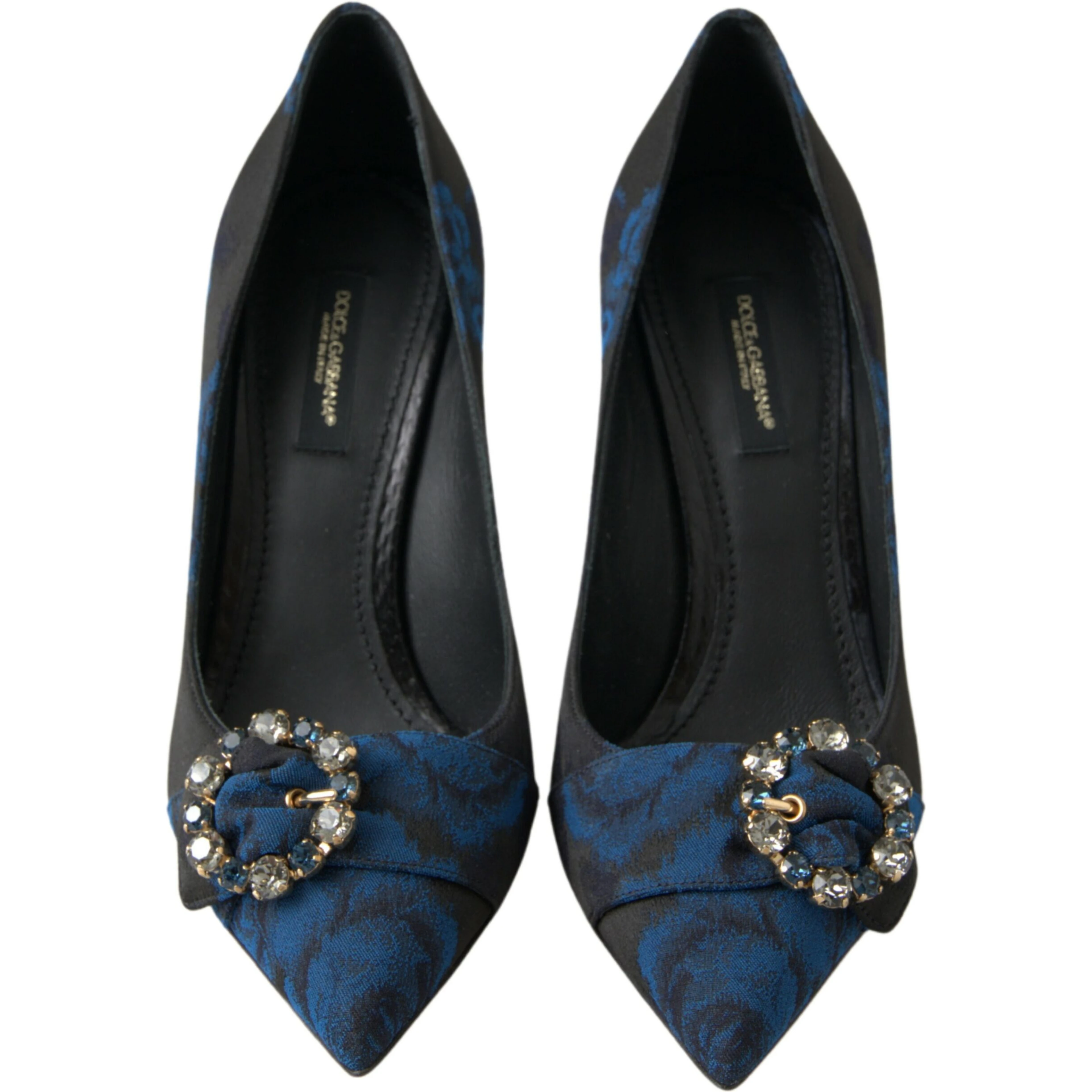 Blue Floral Ayers Crystal Pumps Shoes
