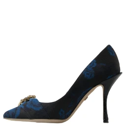 Blue Floral Ayers Crystal Pumps Shoes