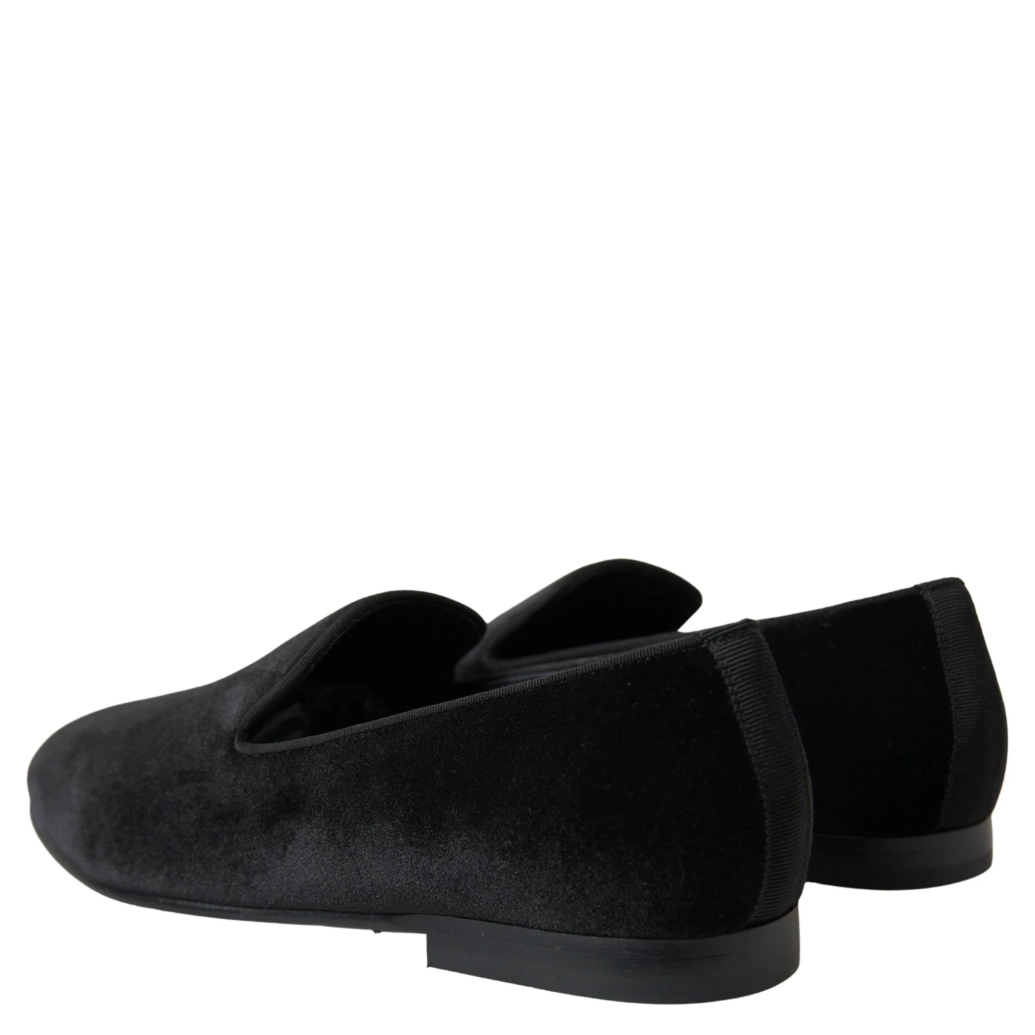 Black Velvet Loafers Formal Shoes
