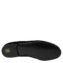 Black Velvet Loafers Formal Shoes