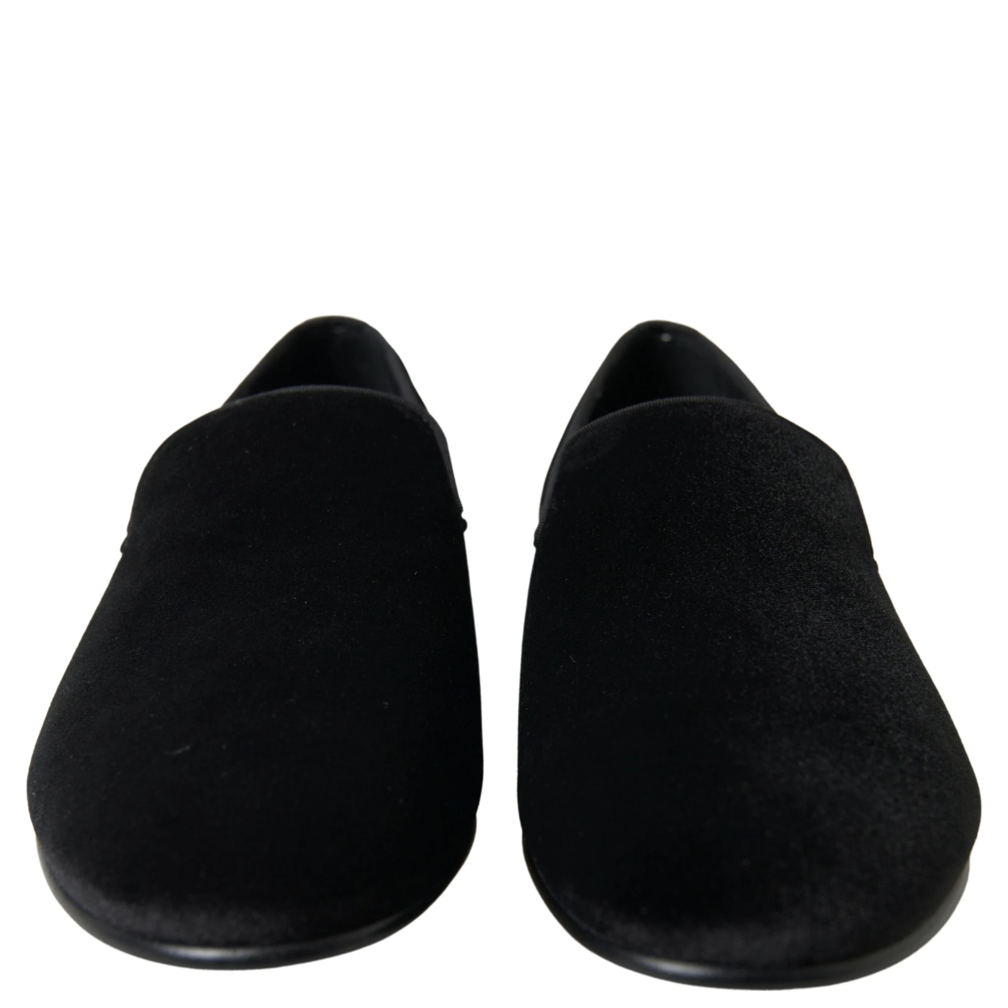 Black Velvet Loafers Formal Shoes