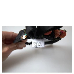 Black with multicolor Fig Fruit Crystal Tiara Diadem Headband