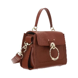 Brown Calf Leather Tess Handbag