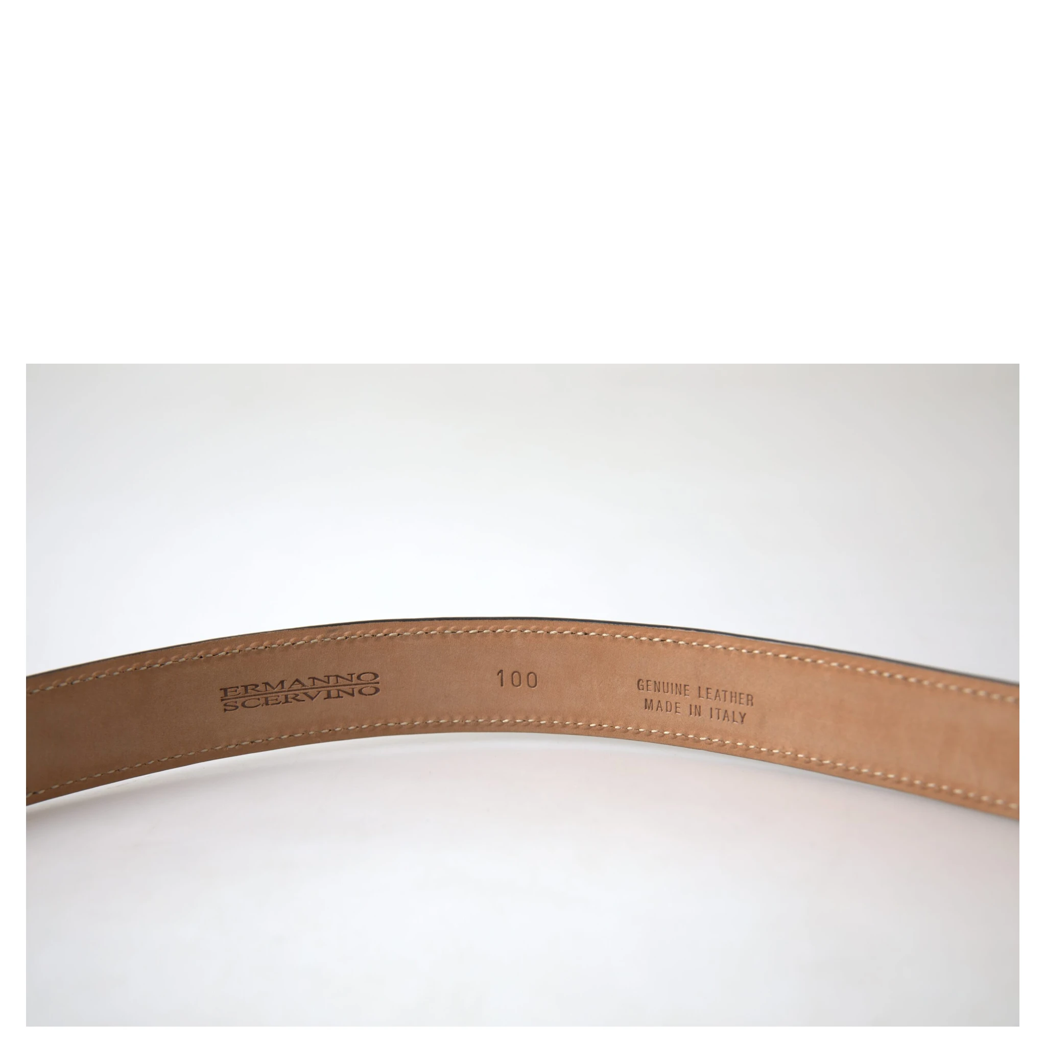 Black Leather Metal Buckle Cintura Belt