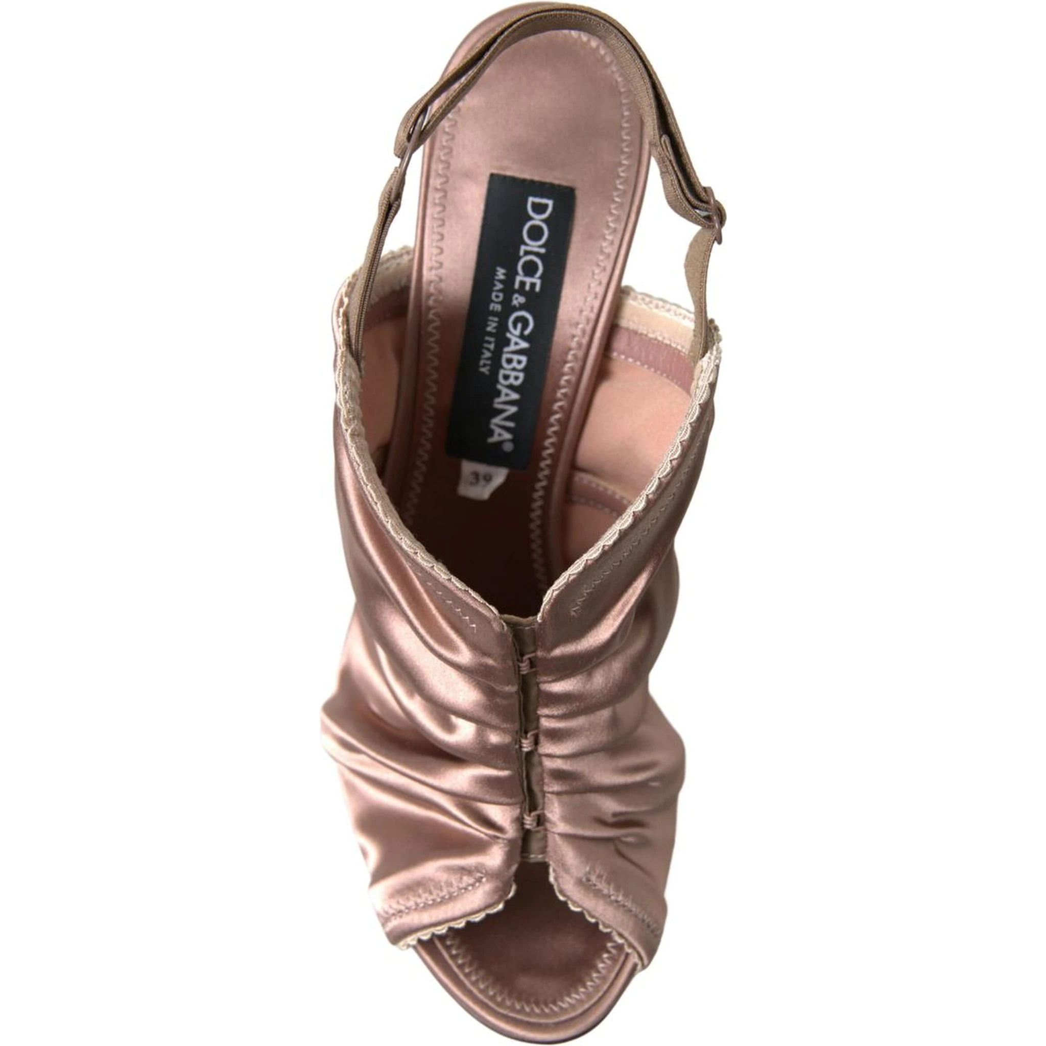 Light brown Slingback Corset Style Fastening stiletto heels