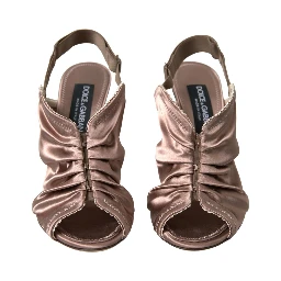 Light brown Slingback Corset Style Fastening stiletto heels