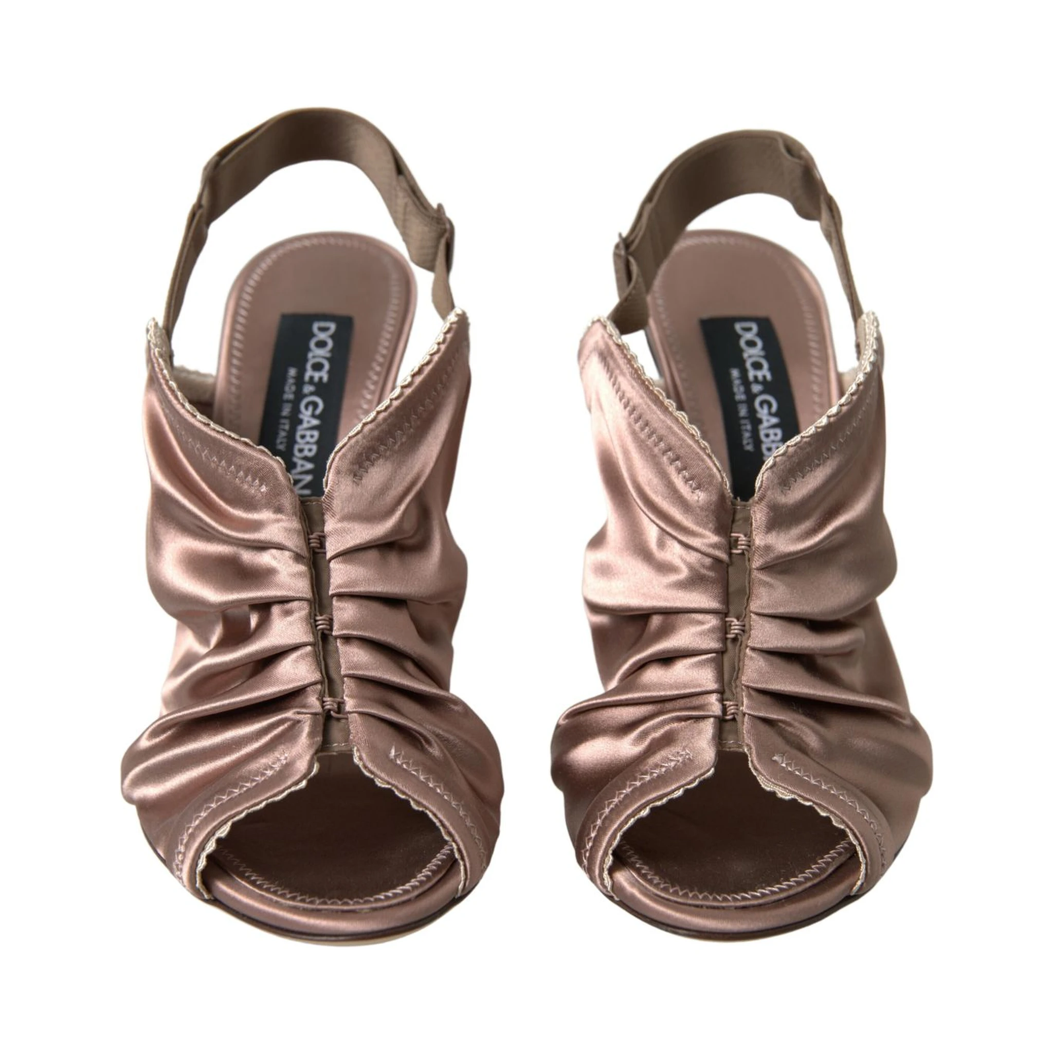 Light brown Slingback Corset Style Fastening stiletto heels