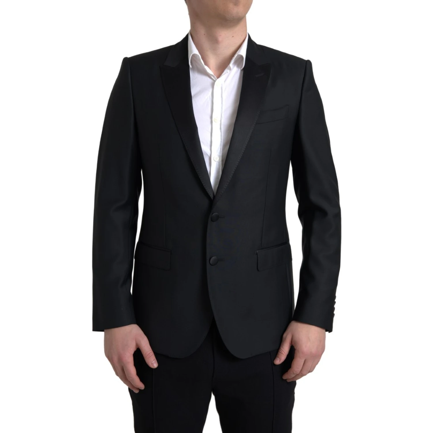 Black Wool Single Breasted MARTINI Blazer