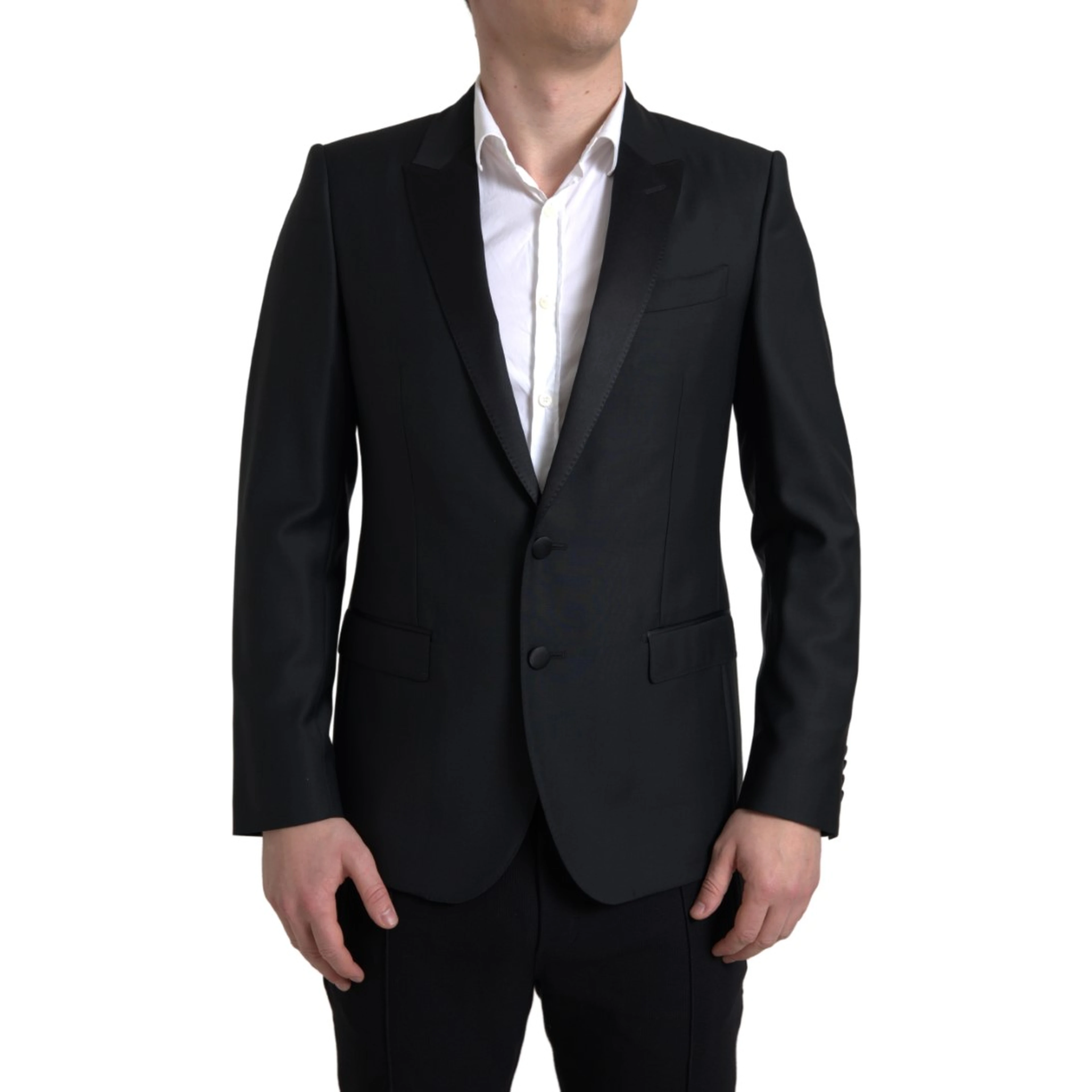 Black Wool Single Breasted MARTINI Blazer