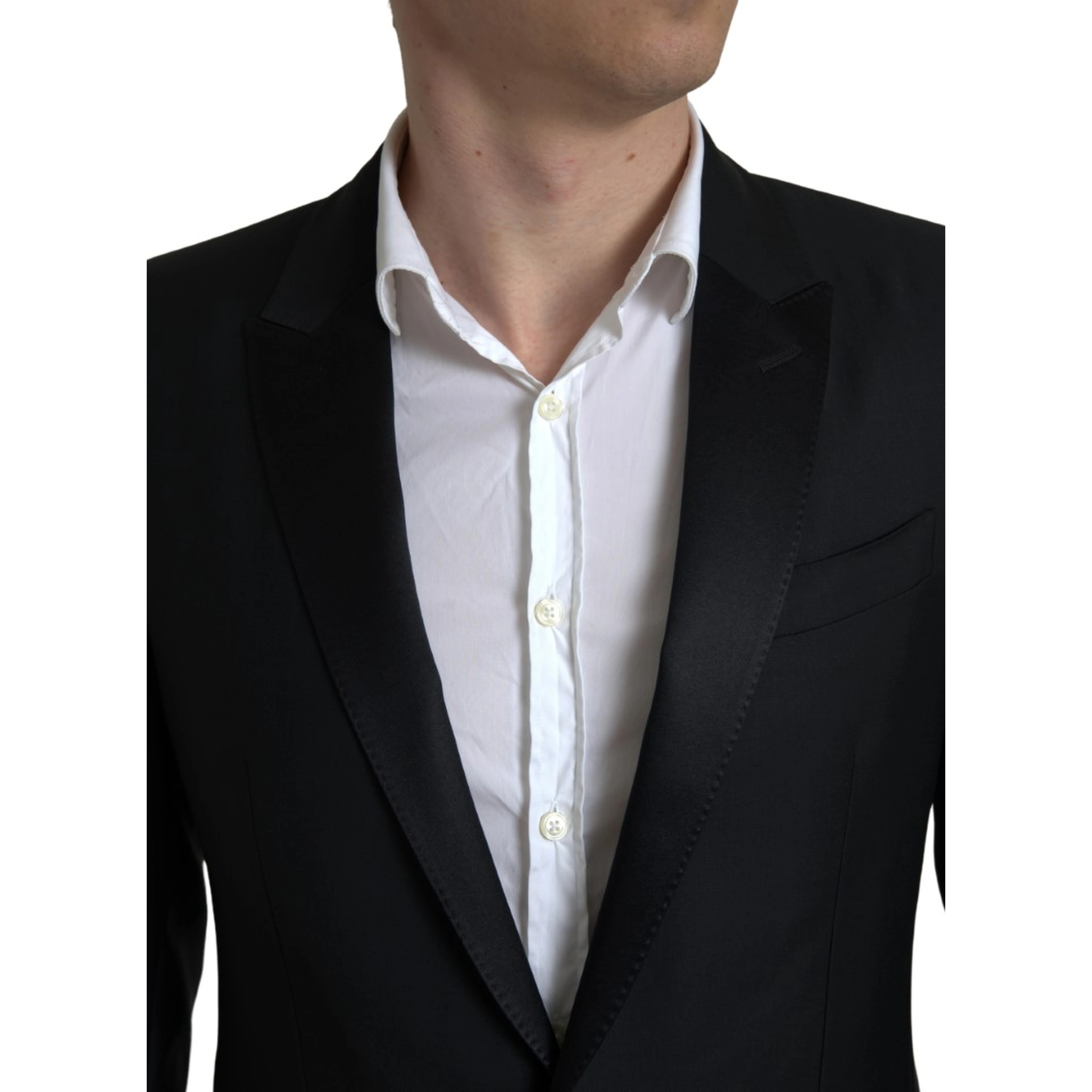 Black Wool Single Breasted MARTINI Blazer