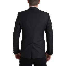 Black Wool Single Breasted MARTINI Blazer