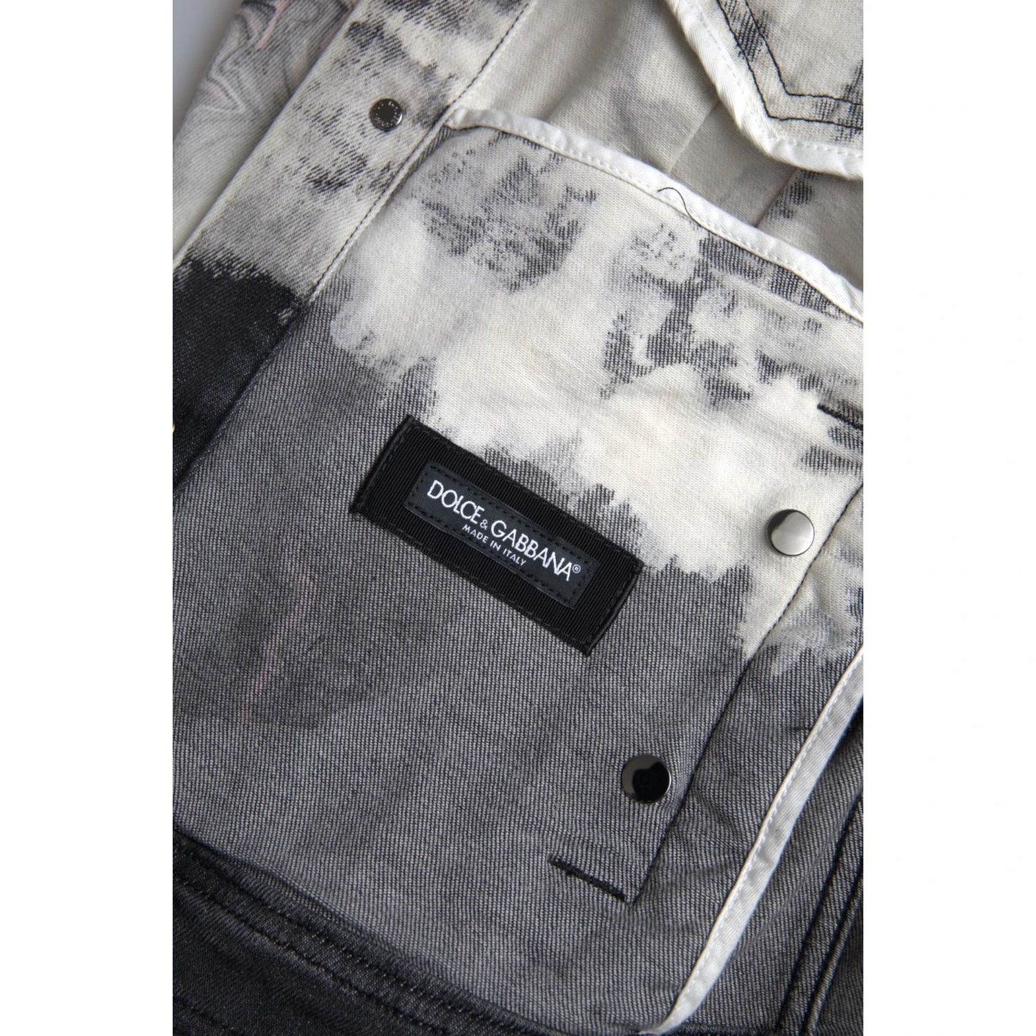 Multicolor Cotton Collared Denim Jacket