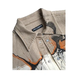 Multicolor Cotton Collared Denim Shirt