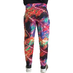 Multicolor Printed Linen Men Trouser Pants