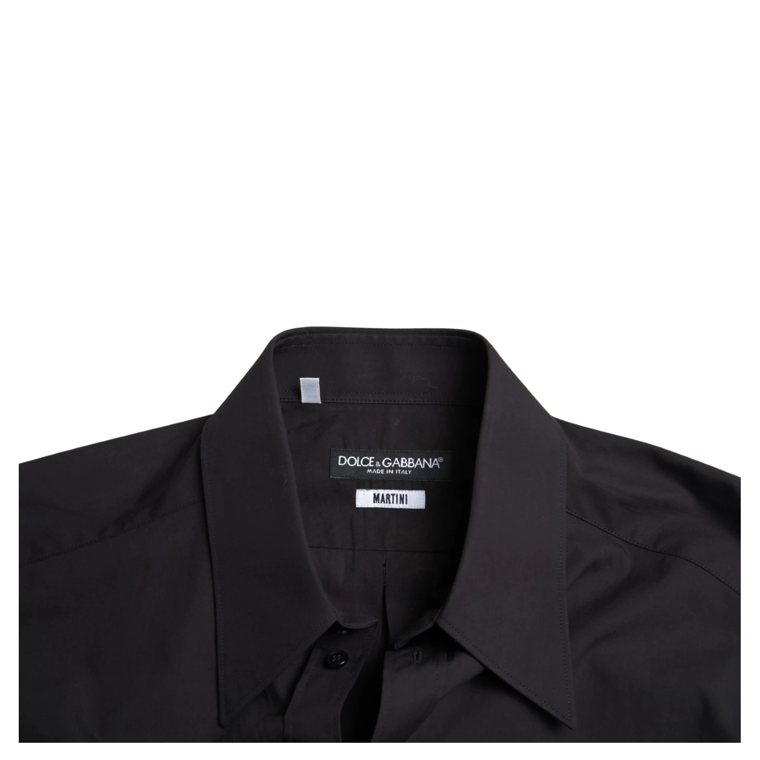 Black Cotton Men Long Sleeves MARTINI Shirt