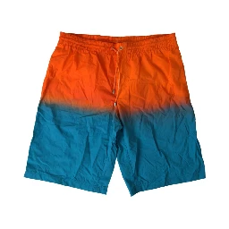 Orange Blue Gradient Beachwear Swimwear Shorts