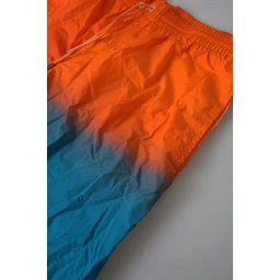 Orange Blue Gradient Beachwear Swimwear Shorts