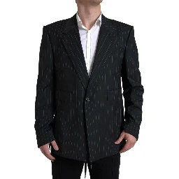 Black Stripe Single Breasted SICILIA Blazer