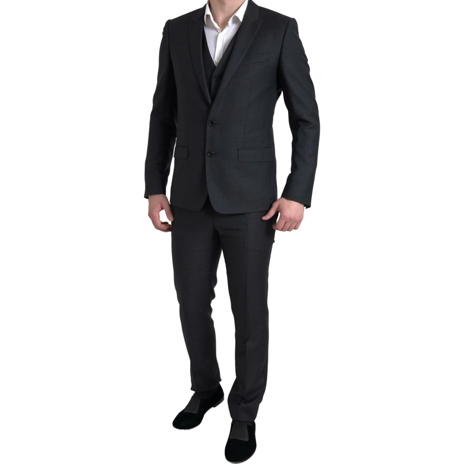 Black 3 Piece Single Breasted MARTINI Suit