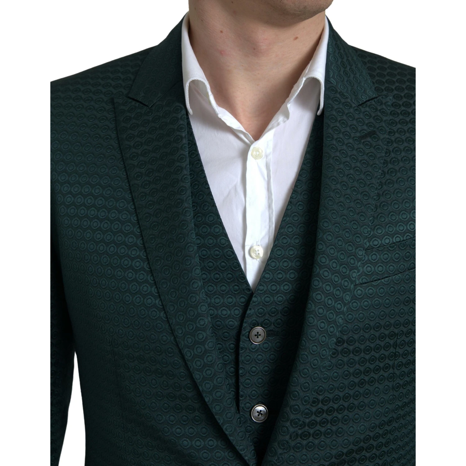 Green 3 Piece Single Breasted MARTINI Suit